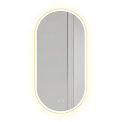 Oglindă LED OVL 50x100cm Gold