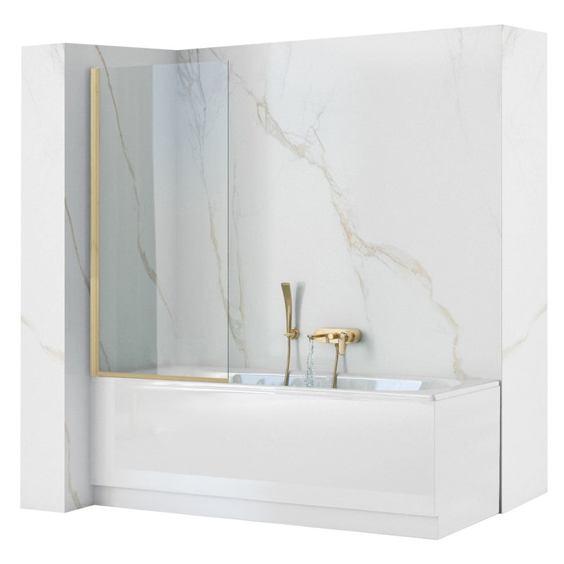 Paravan de baie Rea Elegant Gold Brush 70