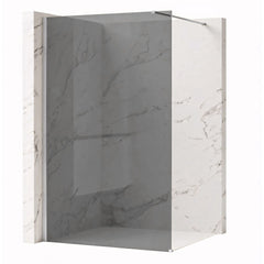 Paravan de dus Rea Flexi Grey / Chrome 140