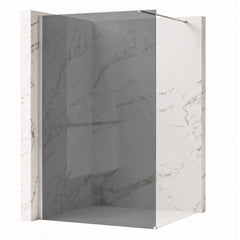 Paravan de dus Rea Flexi Grey / Chrome 80