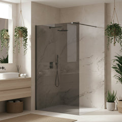 Paravan de dus Rea Flexi Grey / Titan 80