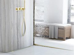 Profil de panta cadita de dus 100cm Gold