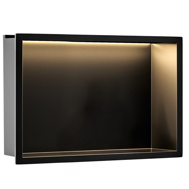RAFT BAIE INCASTRAT PERETE LED 30x45 black