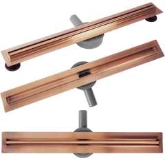 Rigola dus REA Neox Slim pro Brushed Copper 70