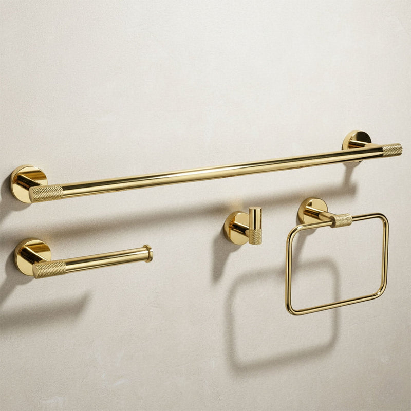 Set accesorii pentru baie GRID Gold 4 piese