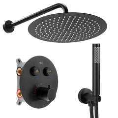 Set de duș incastrat Rea LUNGO Black Matt BOX