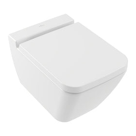 Set vas wc suspendat, Villeroy & Boch, Finion, DirectFlush, cu capac soft close si quick release, alb alpin