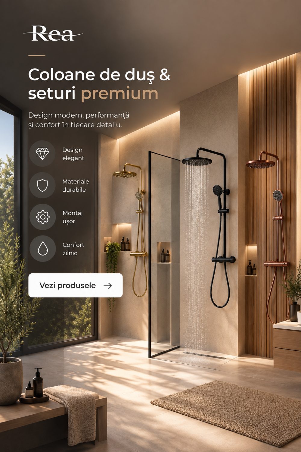 Coloane de duș & seturi premium