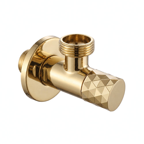 Robinet colțar Diamond 03 1/2" x 3/4"Gold - Inox - De aur | SanitarePro