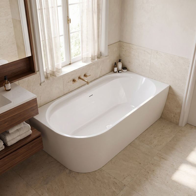 Cada Rea Marion Right 170cm - Acrilic - Alb | SanitarePro