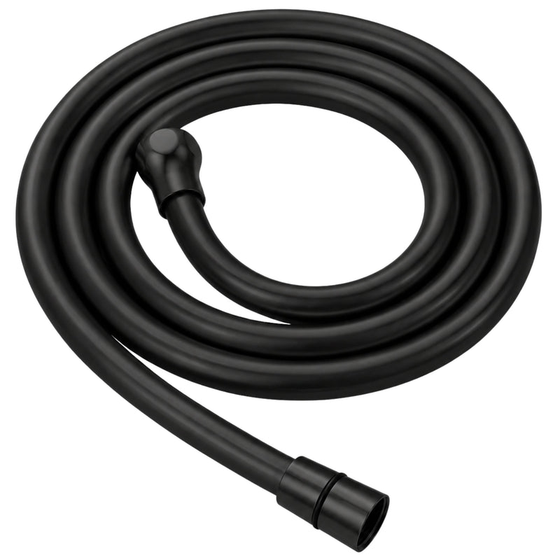 Furtun de duș anti-răsucire Rea Black 150 cm - alama, PVC, rubber - Negru | SanitarePro