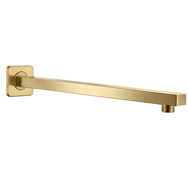 Braț de duș pătrat REA JS-9022BG 40cm Brush Gold - Inox - Auriu periat | SanitarePro