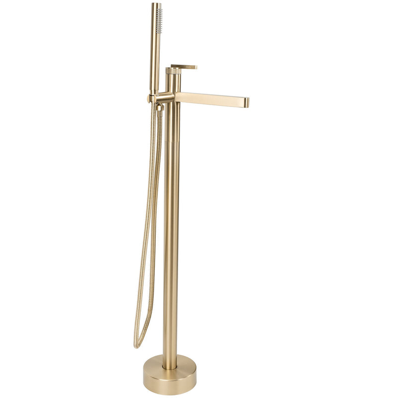 Baterie de podea Rea Grace Brush Gold - Inox, Alamă - Auriu periat | SanitarePro