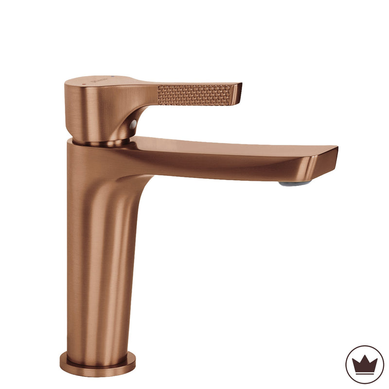 Baterie pentru baie PREMIUM Rea Maxim Brush Copper Low - Alamă - Cupru periat | SanitarePro