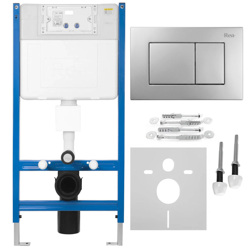 Cadru WC încastrat K011A-Q Rea cu buton J Satin | SanitarePro