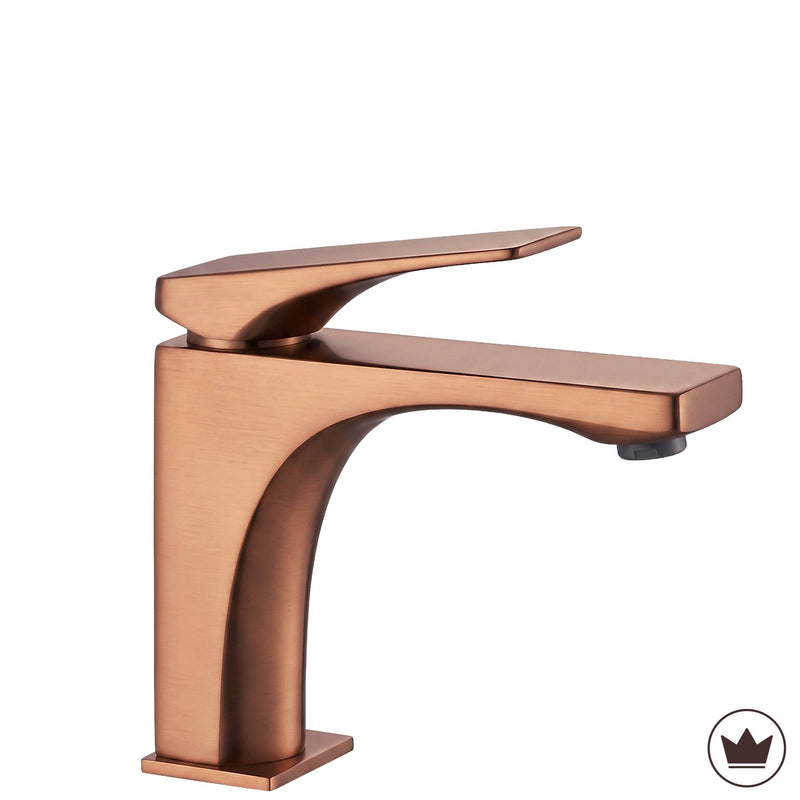 Baterie pentru baie PREMIUM Rea Joe Brush Copper low - Alamă - Cupru periat | SanitarePro