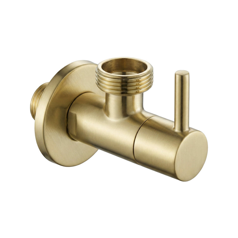 Robinet colțar 1/2" x 3/4" Brush Gold - Inox - Auriu periat | SanitarePro