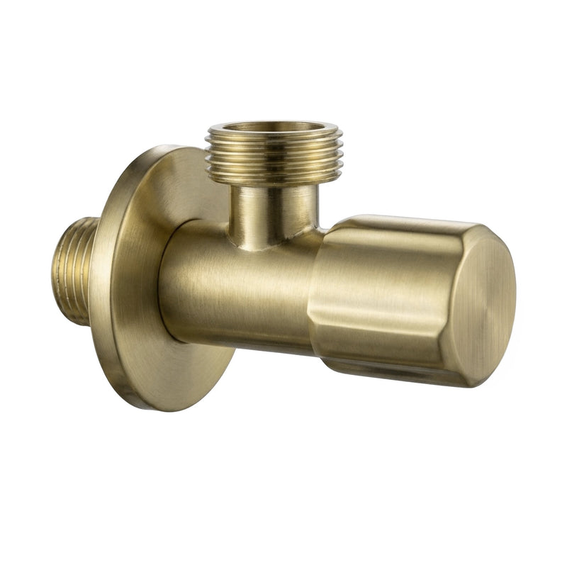 Robinet colțar 02 1/2" x 3/4" Brush Gold - Inox - Auriu periat | SanitarePro