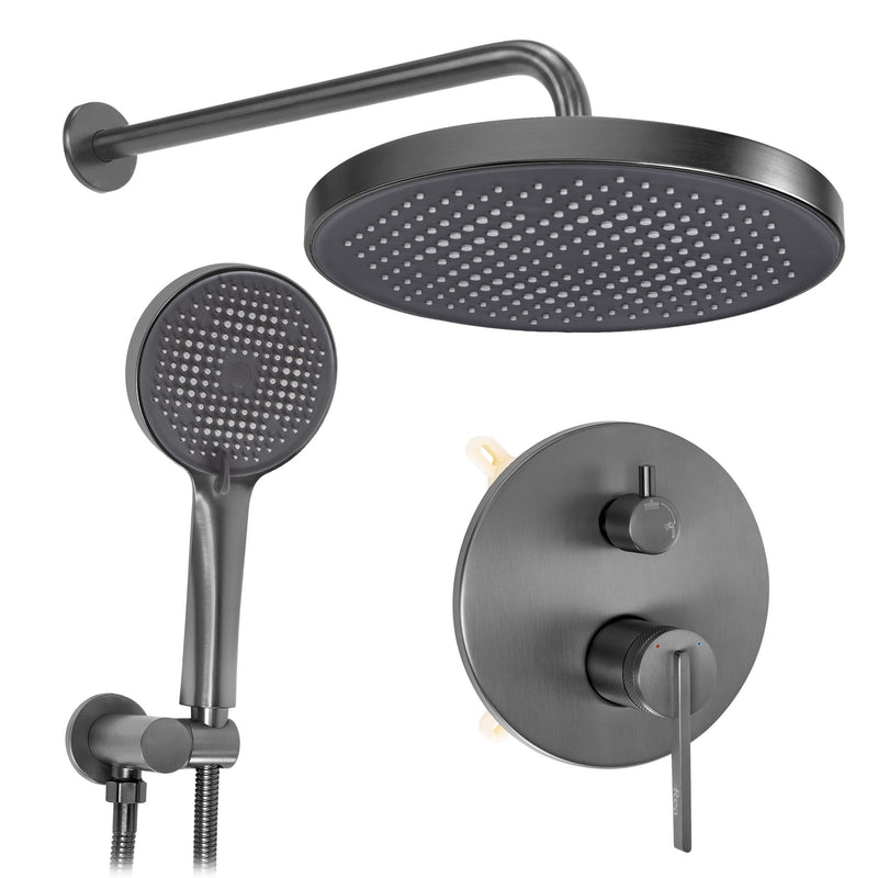 Set de dus incastrat Rea Grace Titan + BOX - Aluminiu, Plastic, Alamă - Titan | SanitarePro