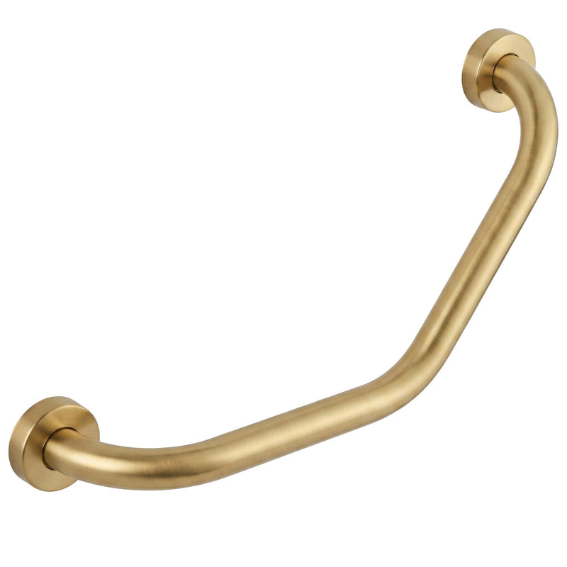 Bară de sprijin unghiulară pentru baie BRUSH GOLD - Metal - Auriu periat | SanitarePro