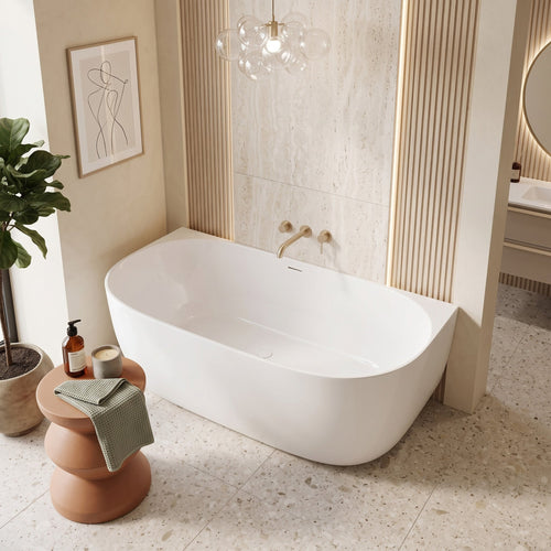 Cada din acril freestanding Rea Eris 170cm - Acrilic - Alb | SanitarePro
