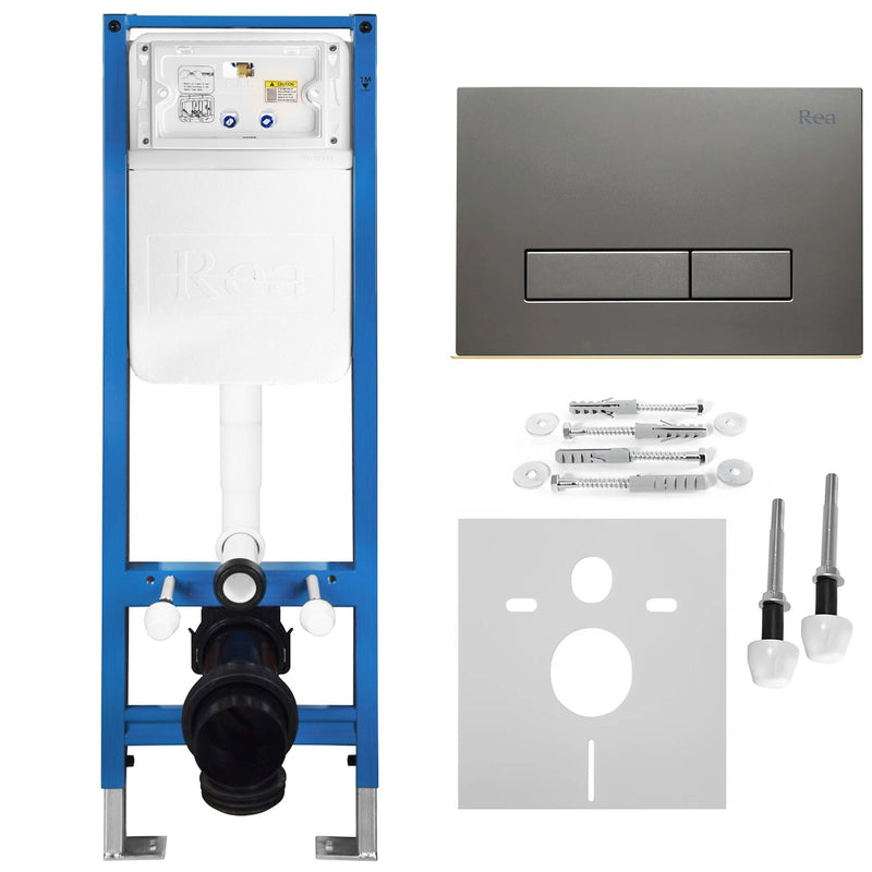 Set Cadru Îngropat Slim 024N pentru WC cu Buton HD Titan | SanitarePro