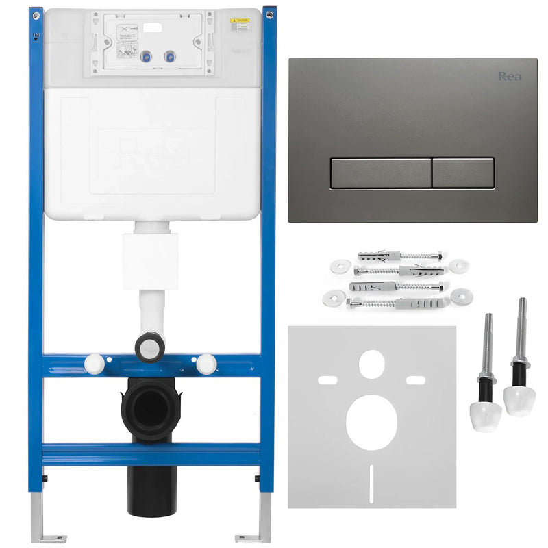Cadru WC încastrat Rea cu buton HD Titan | SanitarePro