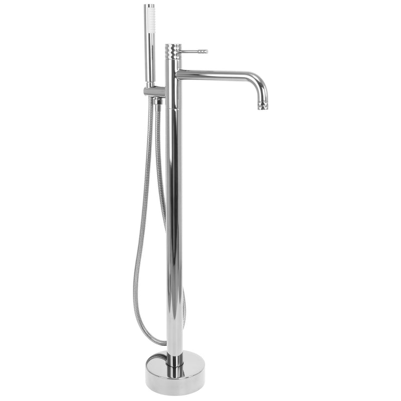 Baterie de podea Rea Lungo Diamond Chrome - Inox, Alamă - Crom | SanitarePro