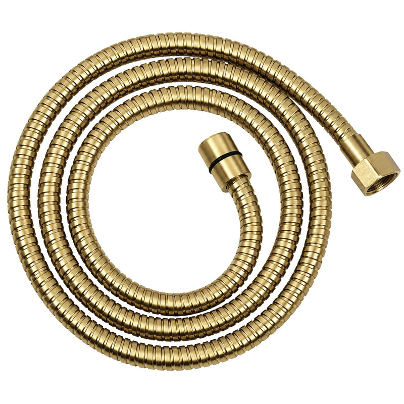 Furtun de duș Rea Brush Gold 150 cm - inox, ABS - Auriu periat | SanitarePro