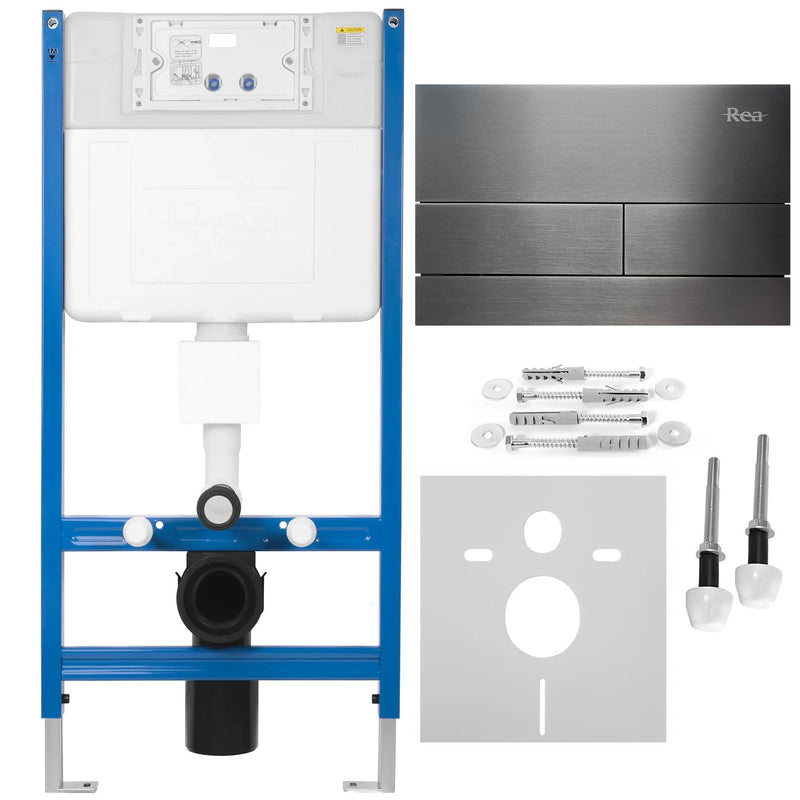 Cadru WC încastrat K011A-Q Rea cu buton T Titan | SanitarePro