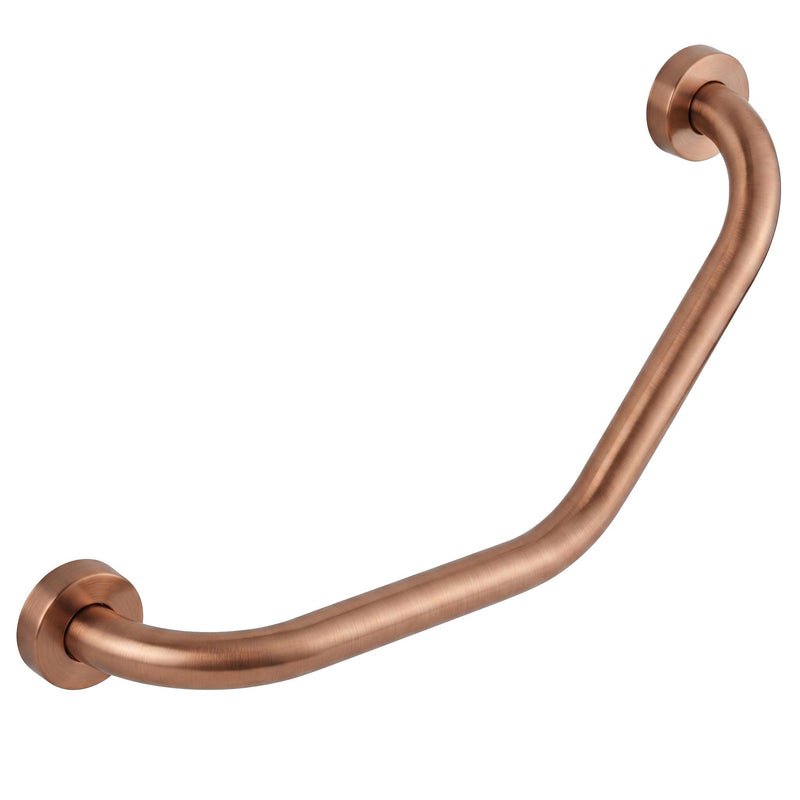 Bară de sprijin unghiulară pentru baie BRUSH COPPER - Metal - Cupru periat | SanitarePro
