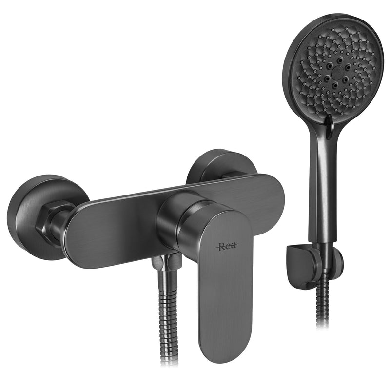 Baterie de duș REA DROP Titan - Alamă, ABS - Titan | SanitarePro