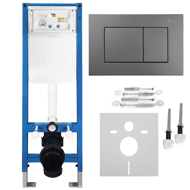 Set Cadru Îngropat Slim 024N pentru WC cu Buton J Titan | SanitarePro
