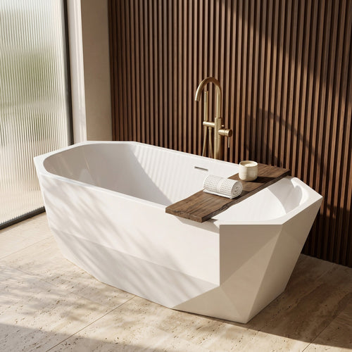 Cadă freestanding Rea Diamanti 170 - Acrilic - Alb | SanitarePro
