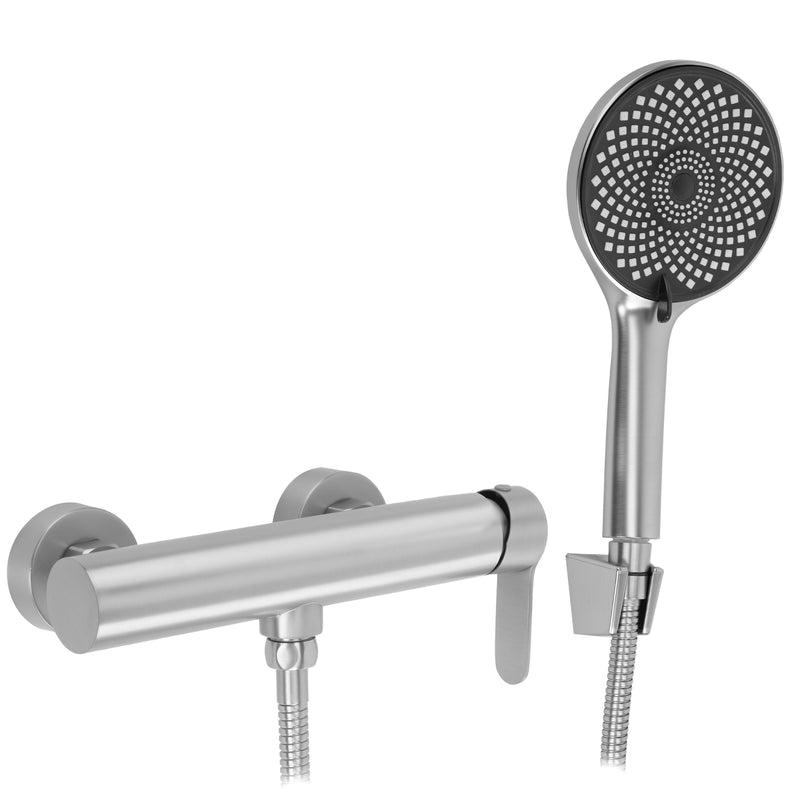 Baterie de duș REA Arcos Brush Nickel