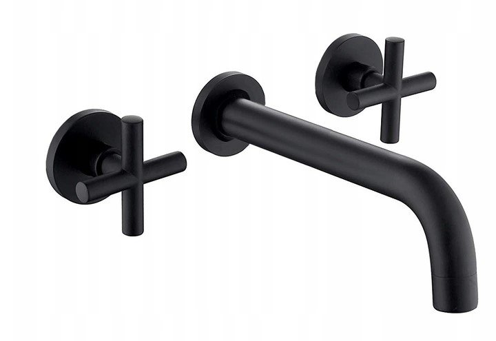 Baterie incastrata pentru lavoar REA EXIT black mat