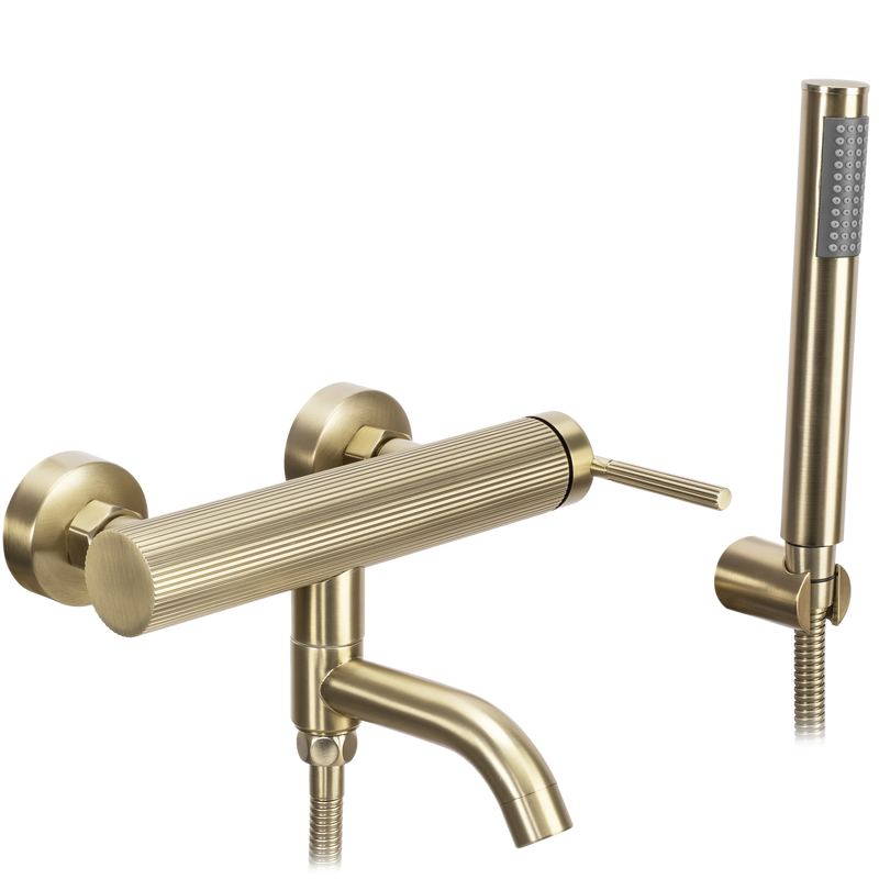 Baterie pentru cadă REA Argon Brush Gold - Alamă, ABS - Auriu periat | SanitarePro