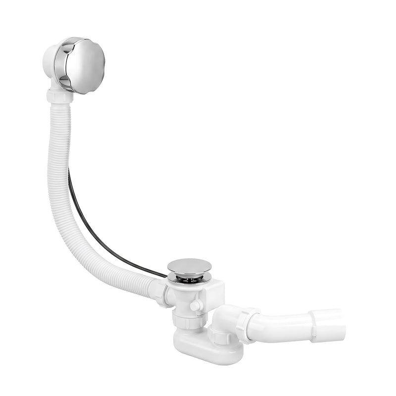 Sifon automat pentru cadă Rea Chrome - PVC, aluminiu - Crom | SanitarePro