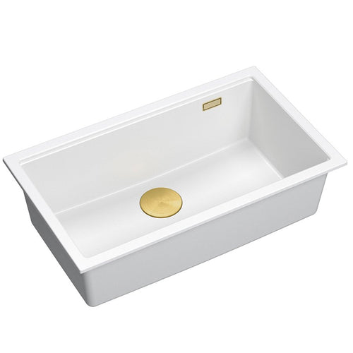 Chiuveta din granit Logan 110 White - Granit - White | SanitarePro