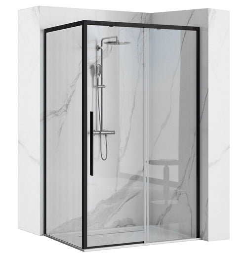 Cabina de dus SOLAR BLACK MAT 100x80cm