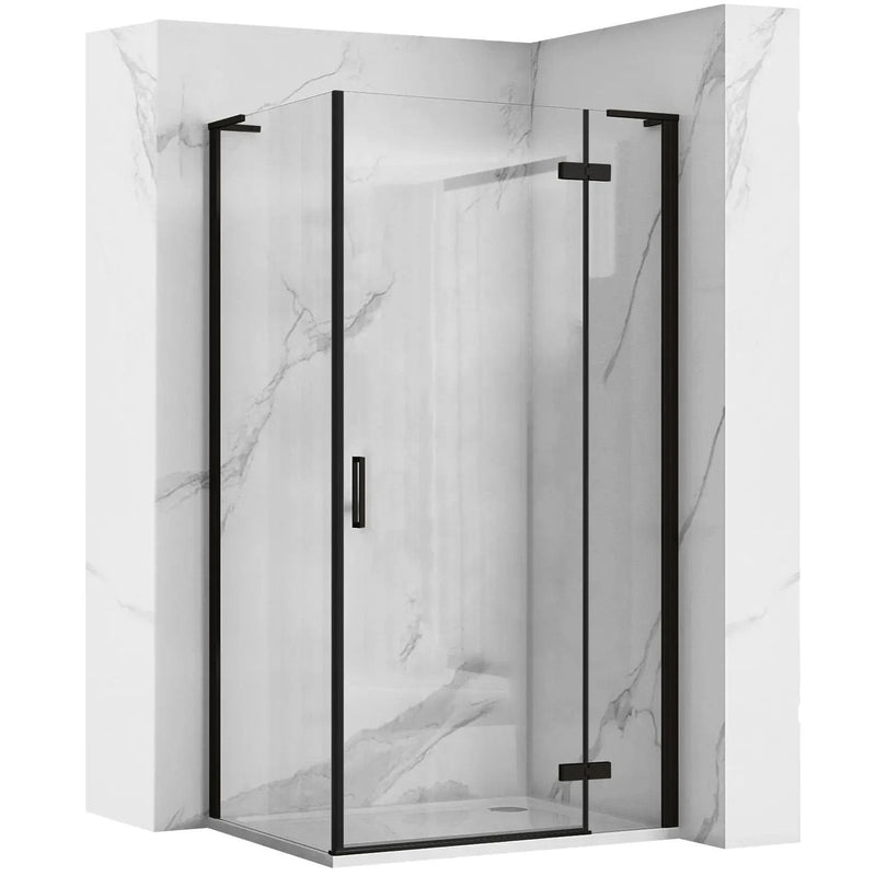 Cabina dus REA Hugo Black 90x80