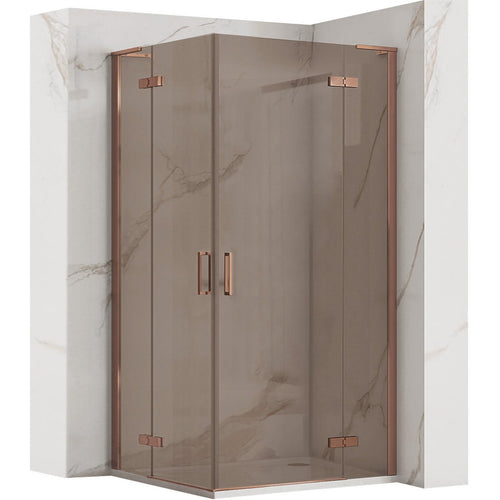 Cabina dus REA Hugo Double 80x80 Copper Brush