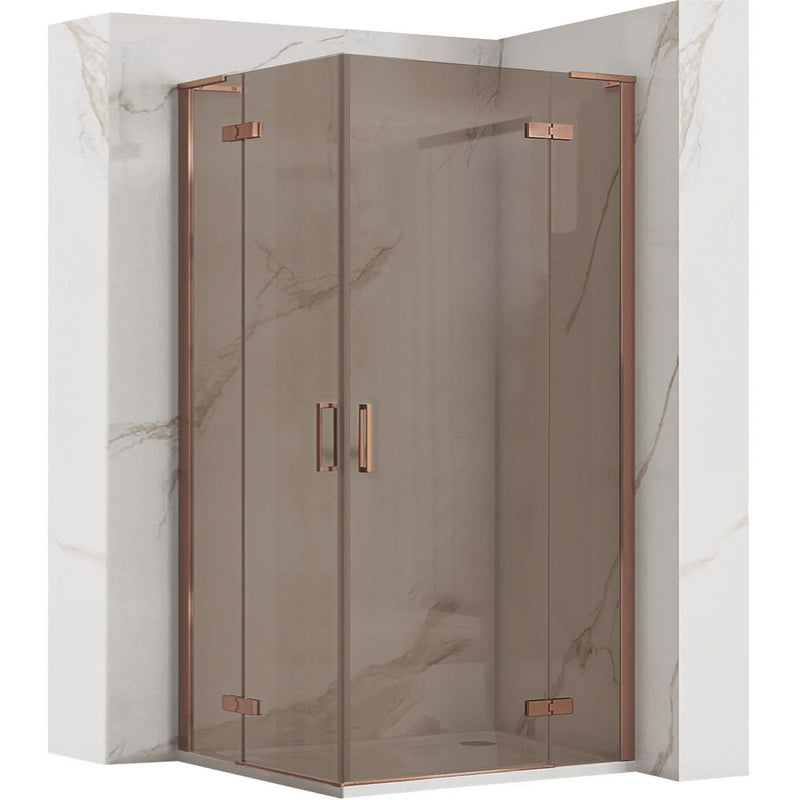 Cabina dus REA Hugo Double 80x80 Copper Brush