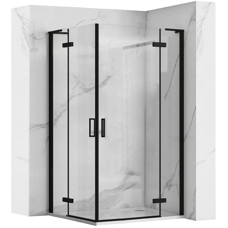 Cabina dus REA Hugo Double Black 80x100