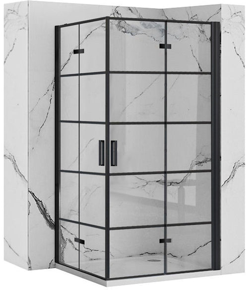 Cabina dus Rea Molier Black Double 80x100