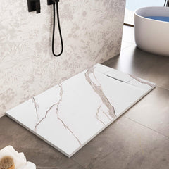 Cada de duș Bazalt CARRARA WHITE 90x120