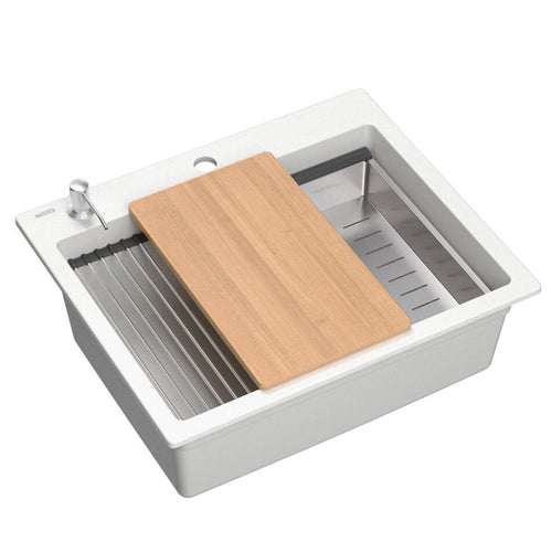 Chiuveta din granit KURT 110 WORKSTATION White