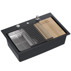 Chiuveta din granit MARC 110 WORKSTATION Black