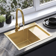 Chiuvetă inox Fin BRUSH GOLD