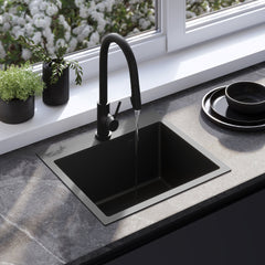 Chiuvetă inox Leo 50 Black